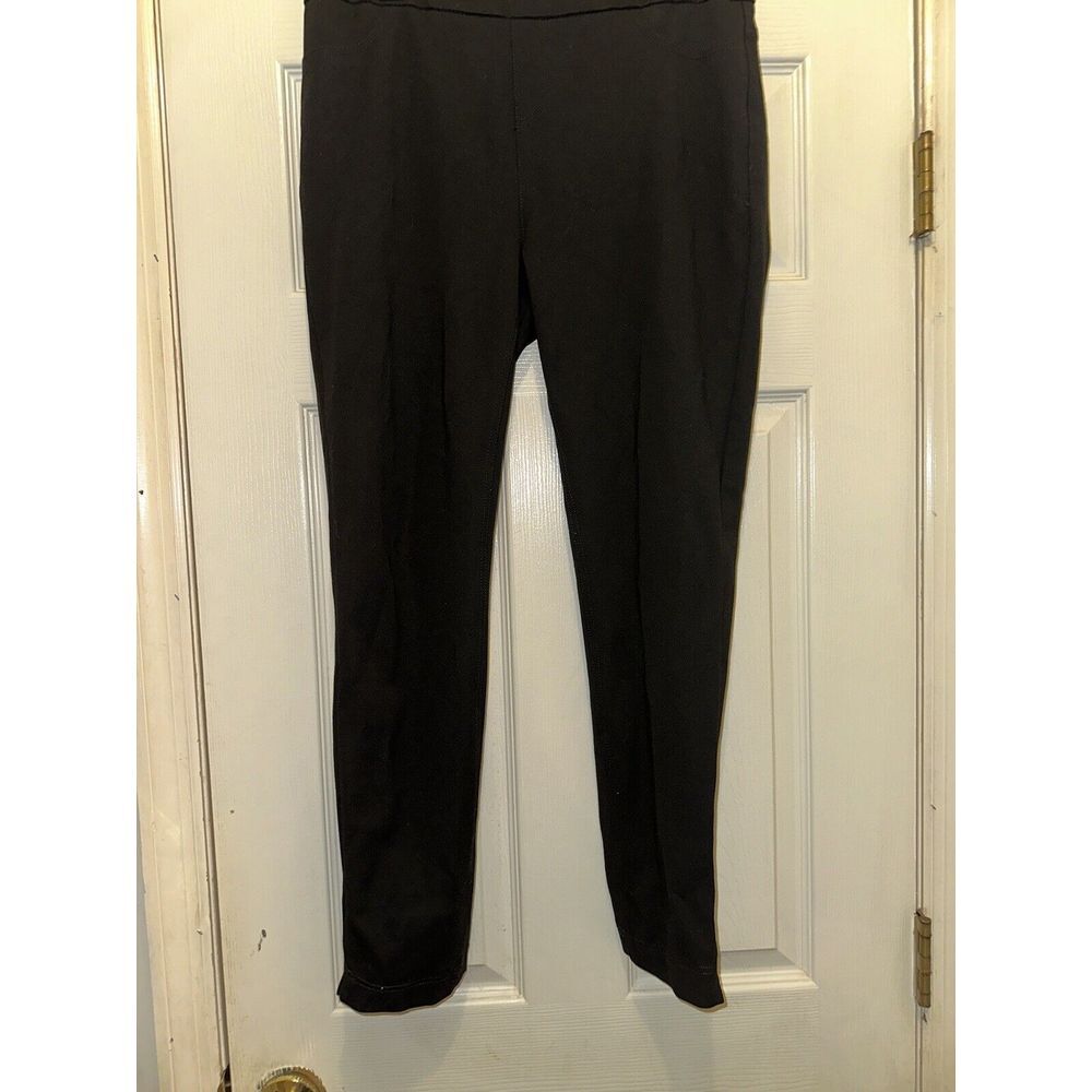 Soft Surroundings Black Pull On Stretch Pants Women's Size Petite Medium